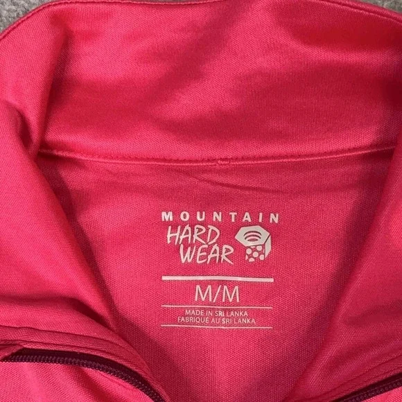 Mountain Hardware 1/4 Zip Mock Neck Pink Pullover Wicking Women's Size M Outdoor - Picture 3 of 10